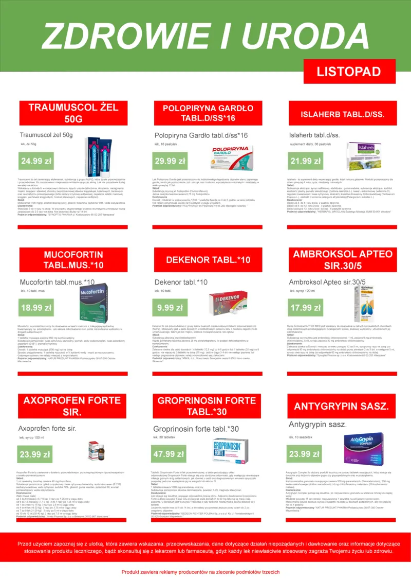 Promocje miesiąca - Listopad 2025