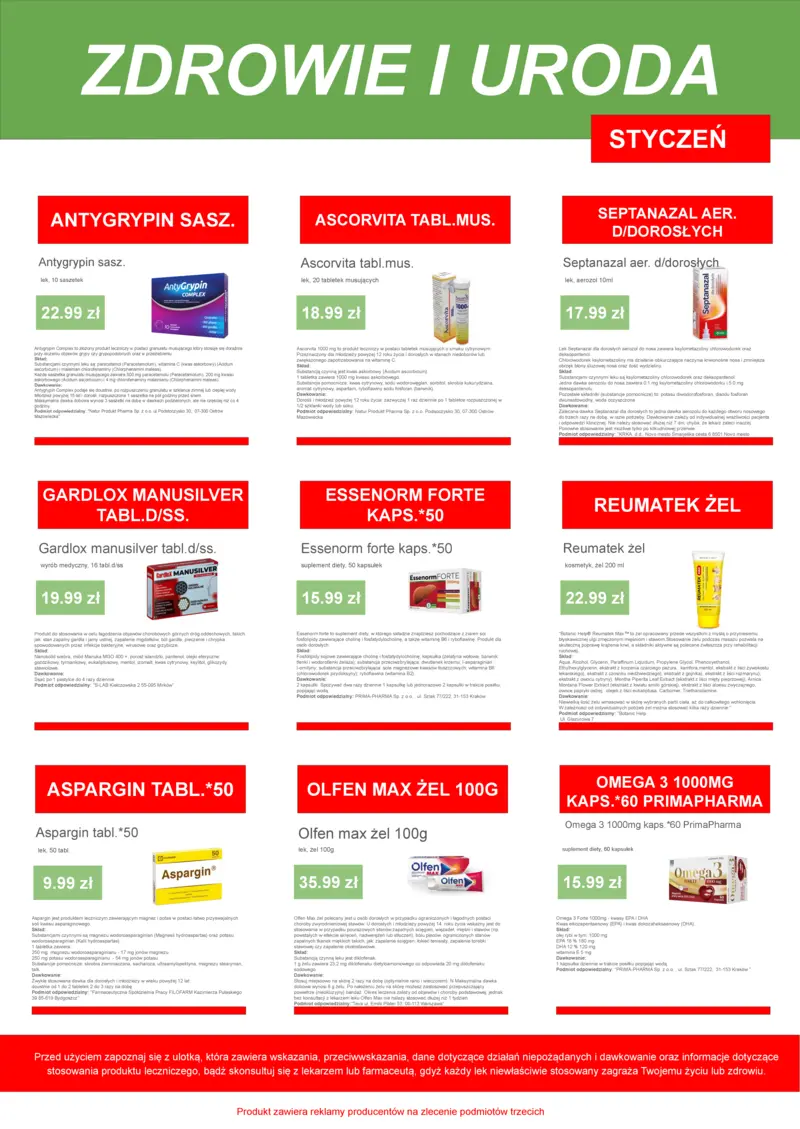 Promocje miesiąca - Styczeń 2026